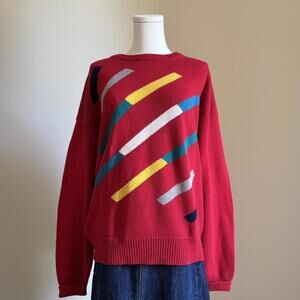 Red british vintage sweater